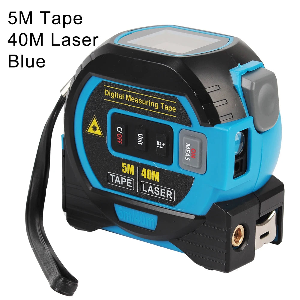 3-in-1 Laser Measure Tape - Digital Distance Meter with LCD Display