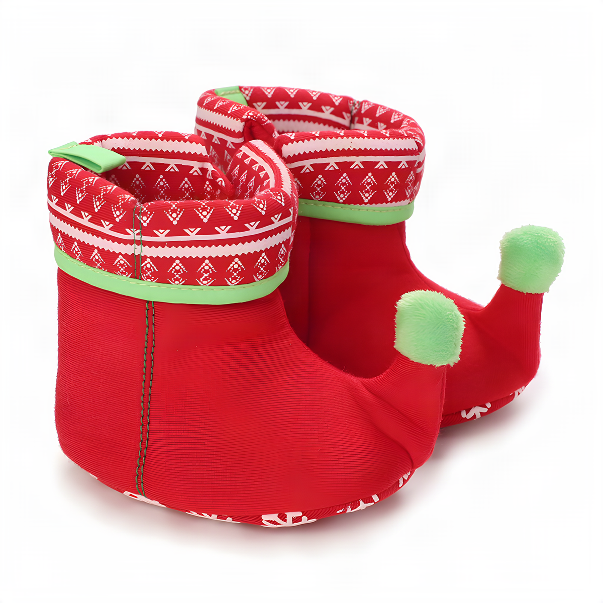 Soft Christmas Baby Booties in 11, 12 and 13 cm Size Options