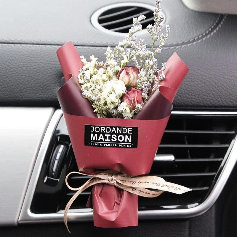 Luxury Dried Flower Car Vent Clip Diffuser (Natural & Long-Lasting Interior Decor)