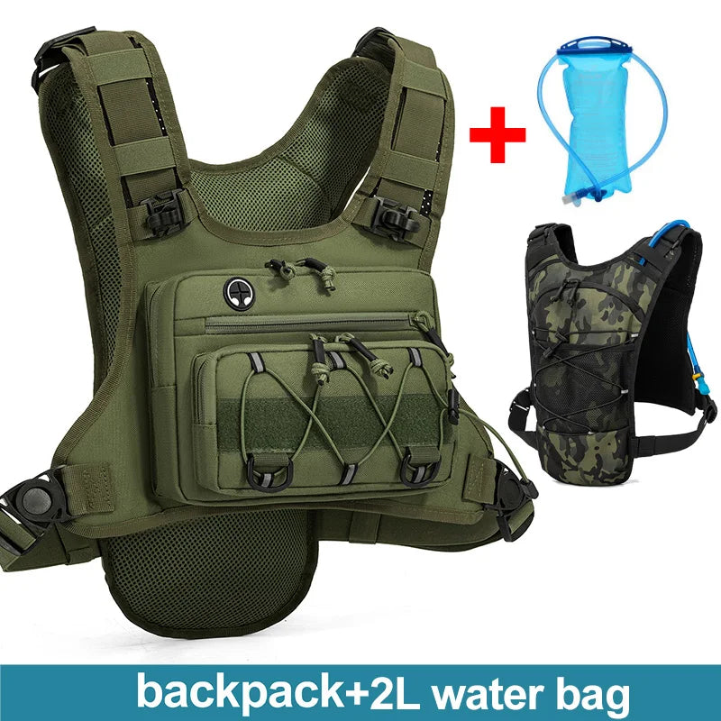 Lightweight Running Hydration Chest Pack Vest Oxford