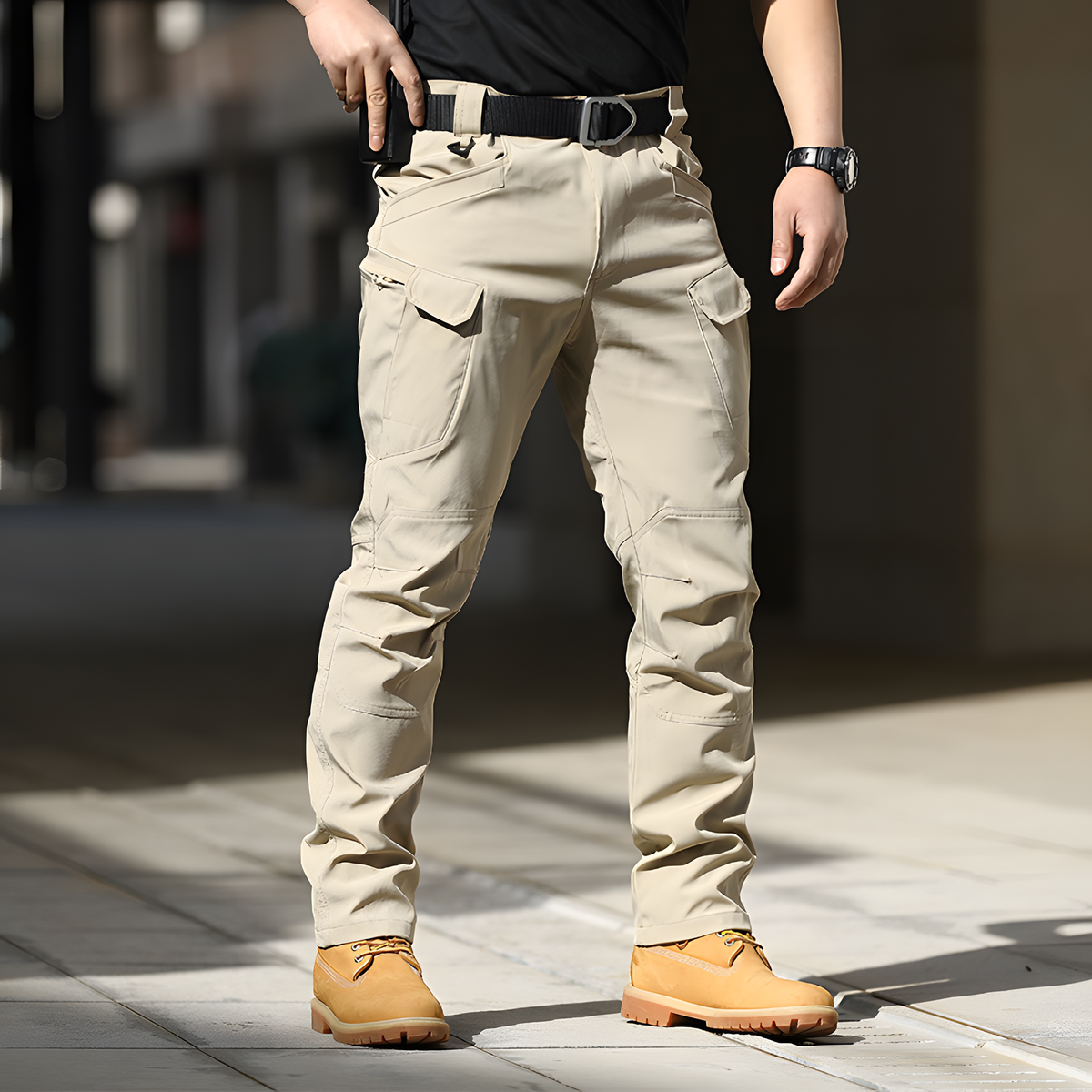 Stretch Outdoor Utility Pants with Multiple Pockets for Travel