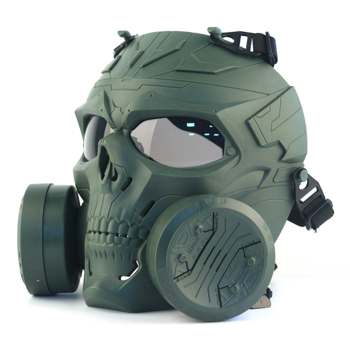 Tactical Skull Full Face Mask with Dual Cooling Fans