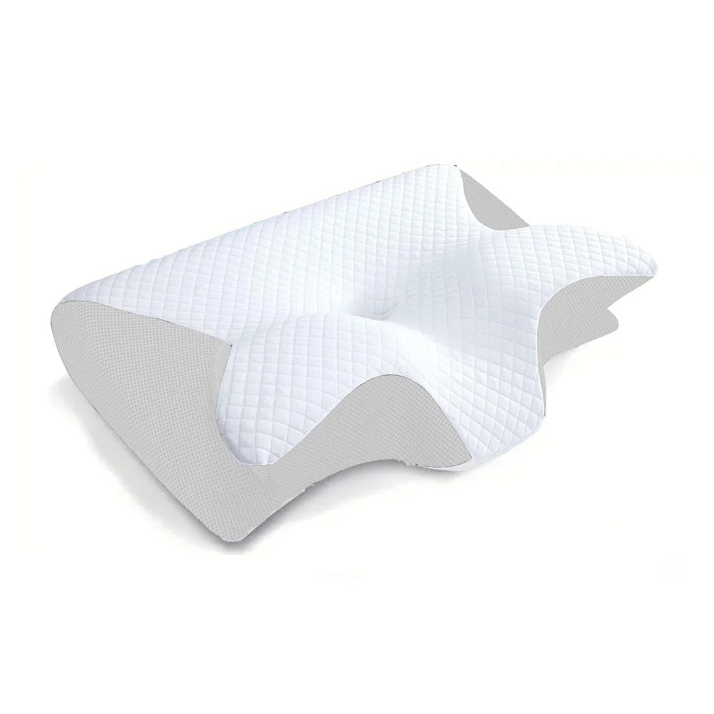 Memory Foam Cervical Pillow - Ergonomic Neck Support | Cooling Arc-Chill Cover