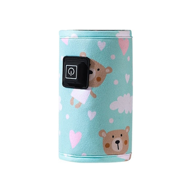 Portable Baby Bottle Warmer USB Travel Compact 3-Level Heat