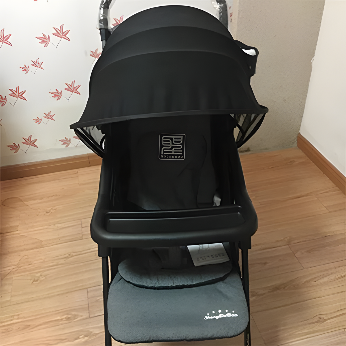 Foldable Stroller Sunshade Canopy with Optional Mesh Net