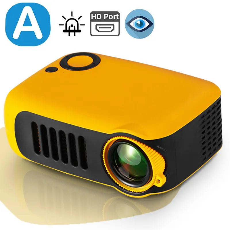 A2000 Mini LED Projector – Portable Home Theater | HD 1080P Support - TradixPro