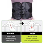 Adjustable Lumbar Fitness Belt - Double Pull Training Support for Workouts - TradixPro