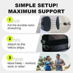 Adjustable Lumbar Fitness Belt - Double Pull Training Support for Workouts - TradixPro