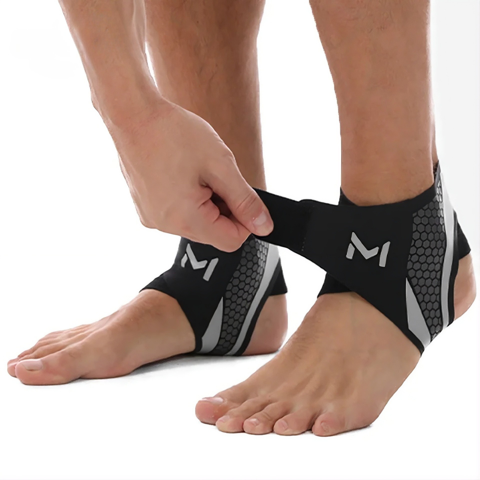 Ankle Brace with Y-Strap Compression Support - Breathable Sport Wrap - TradixPro
