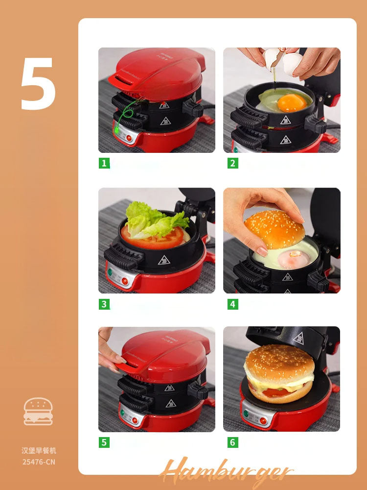 Automatic All-in-One Burger & Sandwich Maker (Quick & Perfect Meal Preparation) - TradixPro