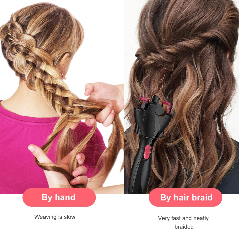 Automatic Cordless Electric Hair Braider - Fast & Easy DIY Professional Styling - TradixPro