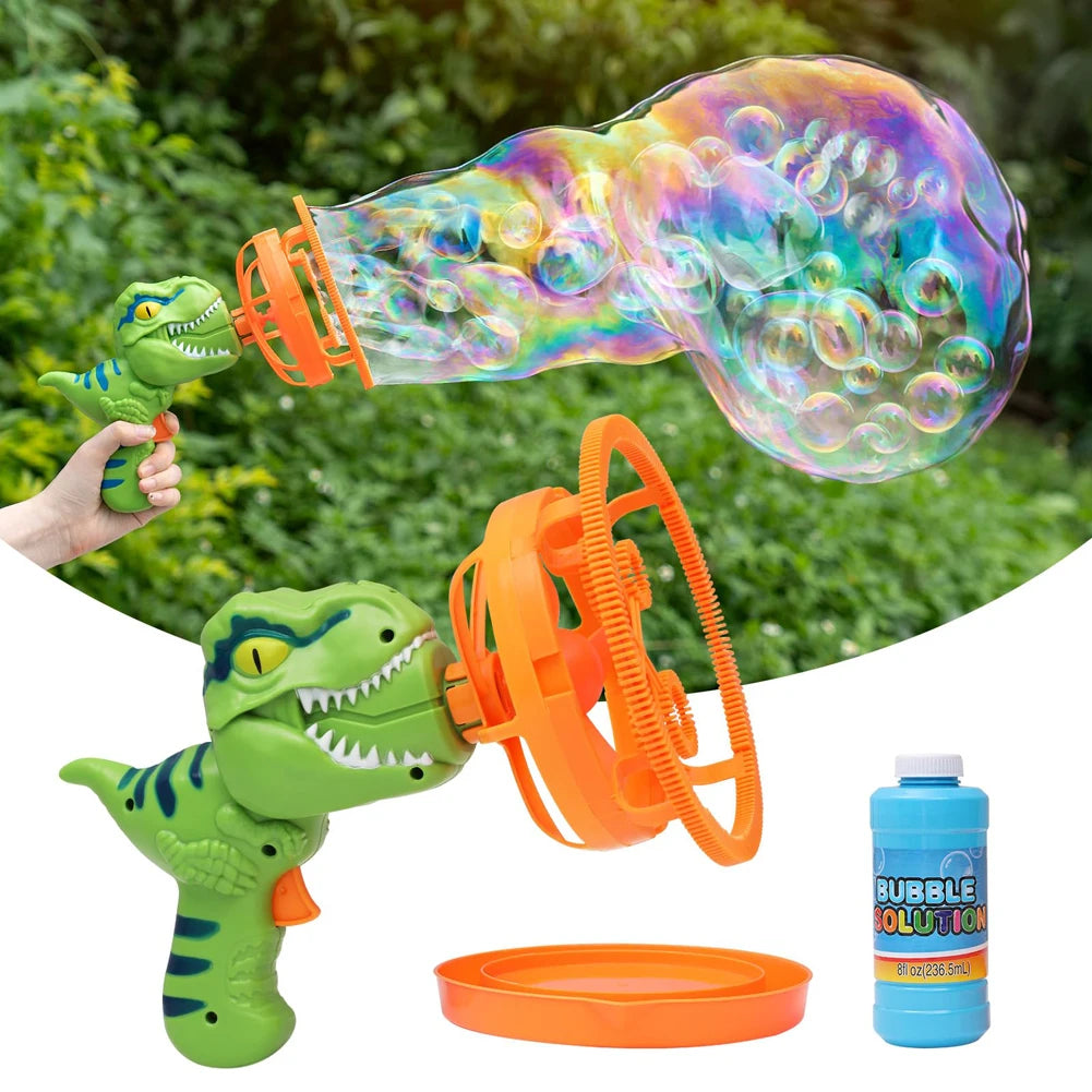 Automatic Dinosaur Bubble Gun (High-Output & Safe Outdoor Fun for Kids) - TradixPro