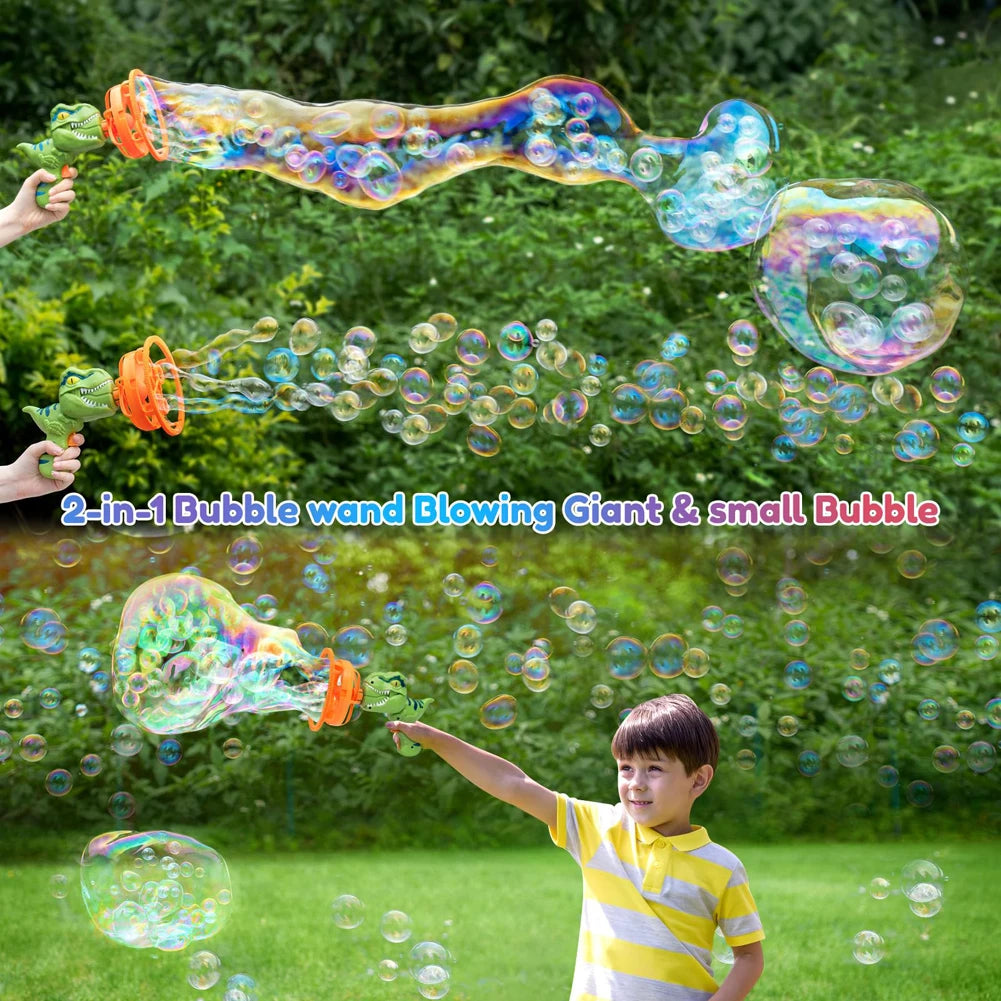 Automatic Dinosaur Bubble Gun (High-Output & Safe Outdoor Fun for Kids) - TradixPro