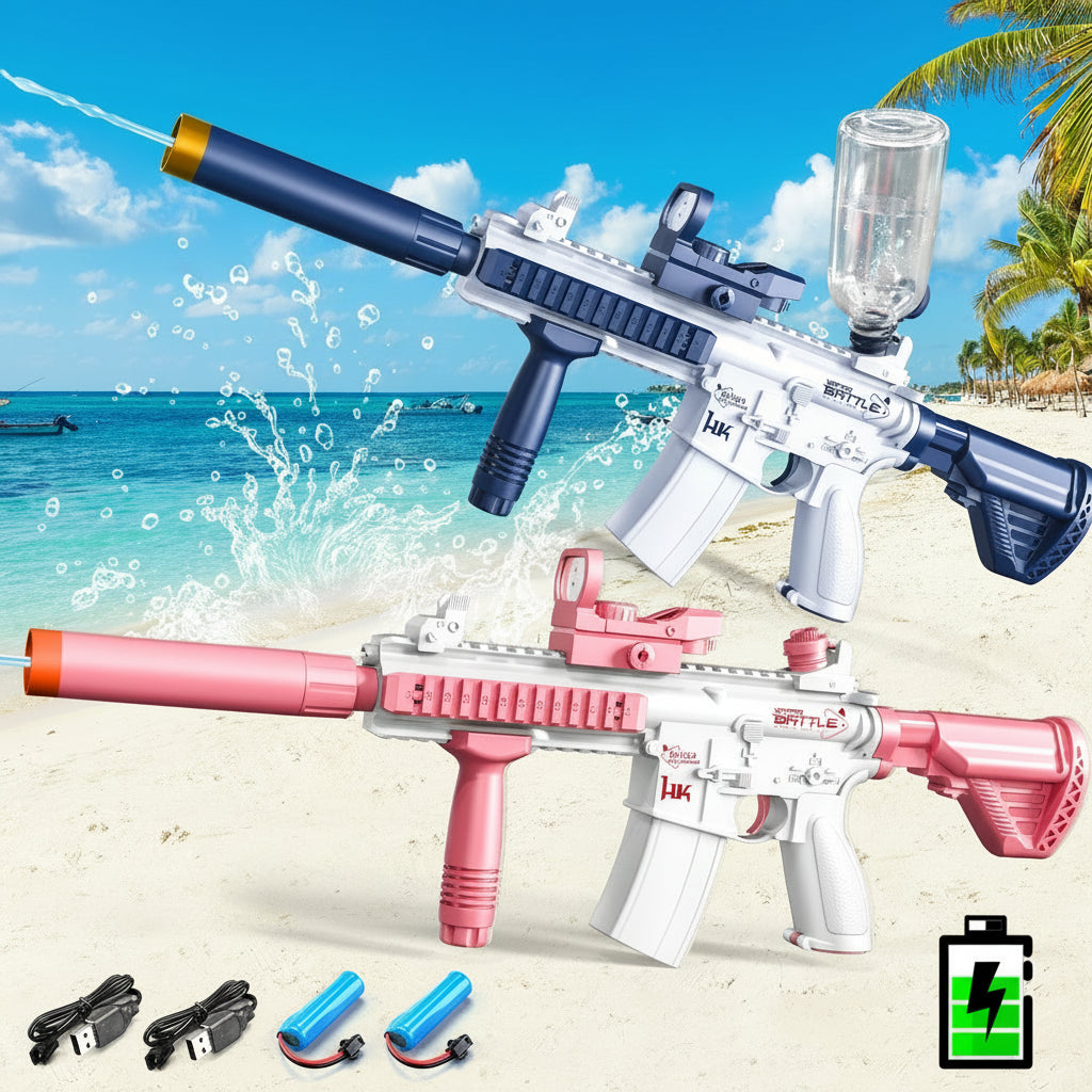Automatic Electric Water Blaster Rifle (High-Power, Long-Range Summer Fun) - TradixPro
