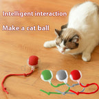 Automatic Interactive Smart Ball Cat Toy (Instinct Stimulation & Hands-Free Fun) - TradixPro