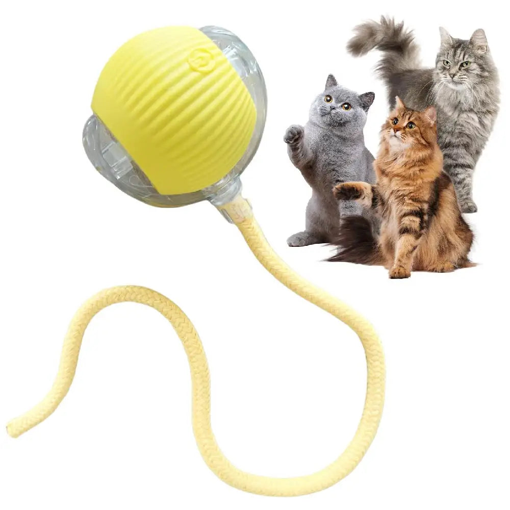 Automatic Interactive Smart Ball Cat Toy (Instinct Stimulation & Hands-Free Fun) - TradixPro