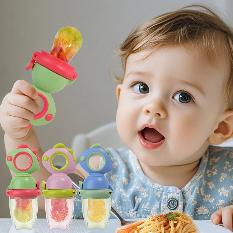 Baby Fruit Feeder Silicone Mesh Teething Toy - 3 Colors & Sizes - TradixPro