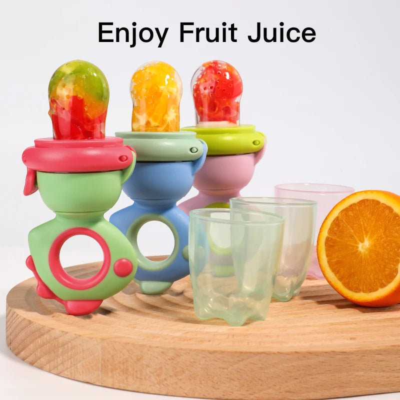 Baby Fruit Feeder Silicone Mesh Teething Toy - 3 Colors & Sizes - TradixPro