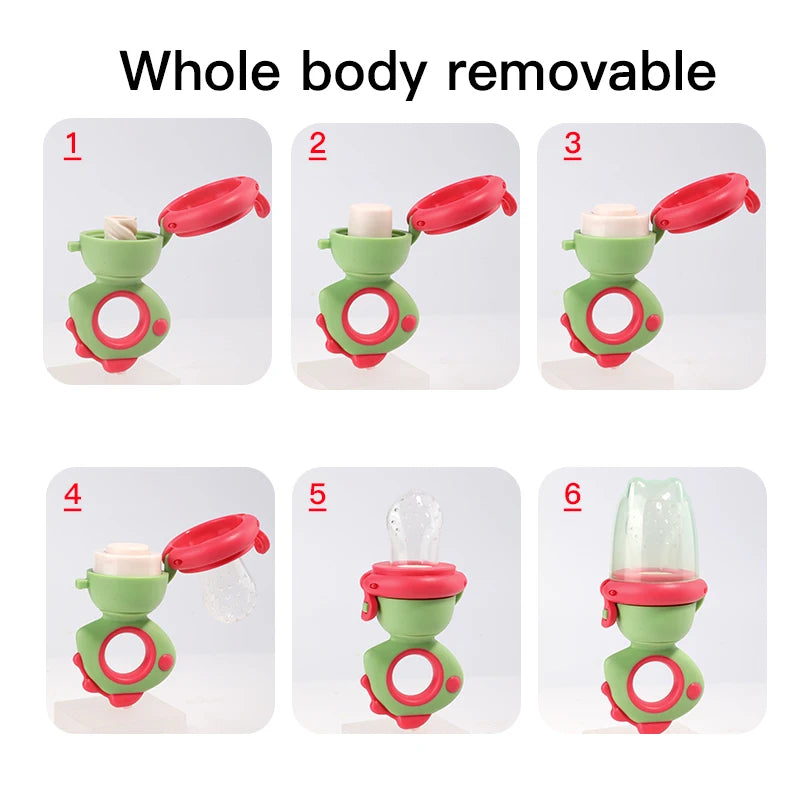 Baby Fruit Feeder Silicone Mesh Teething Toy - 3 Colors & Sizes - TradixPro