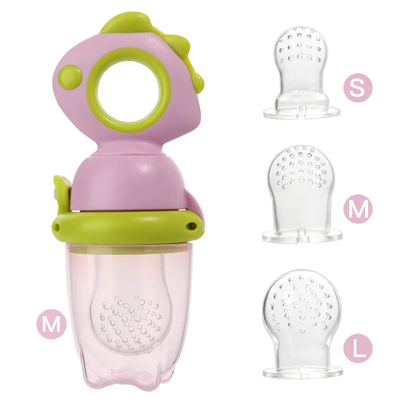 Baby Fruit Feeder Silicone Mesh Teething Toy - 3 Colors & Sizes - TradixPro
