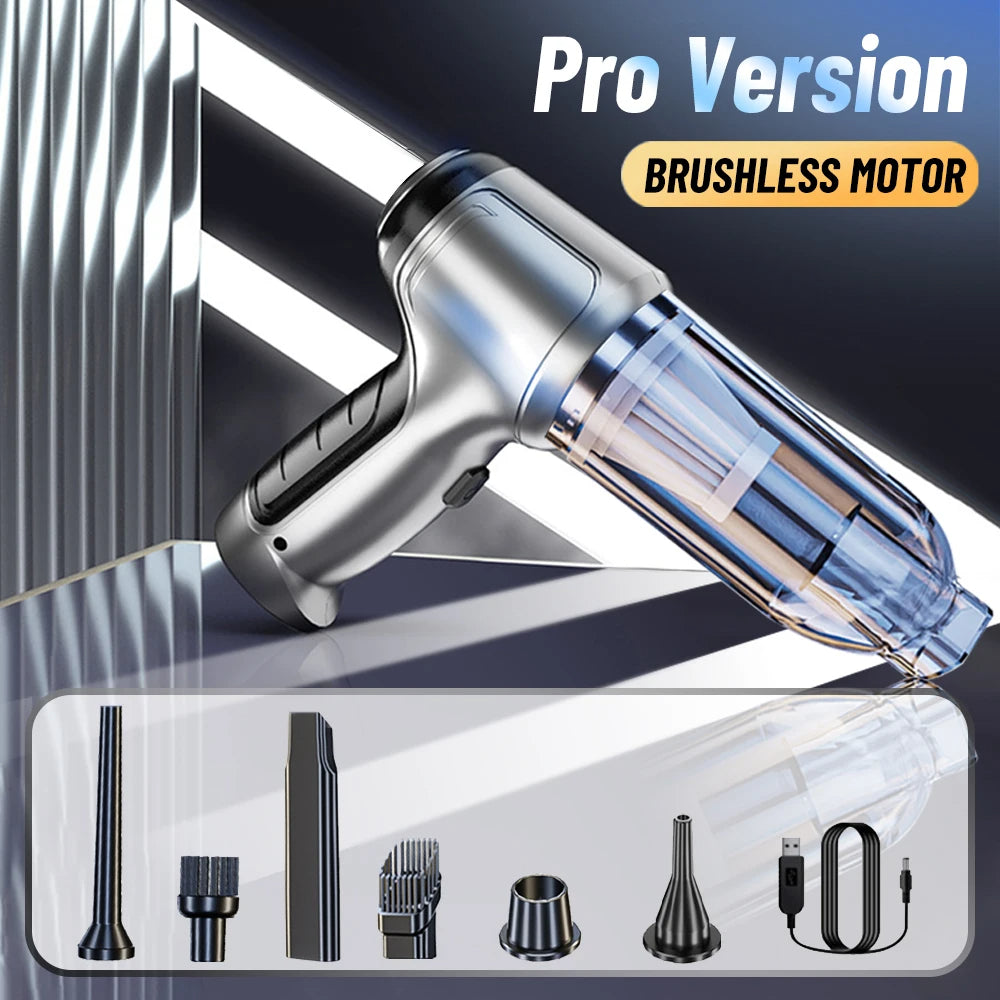 Car Vacuum Cleaner & Blower 2-in-1 Wireless 95000PA Handheld - TradixPro