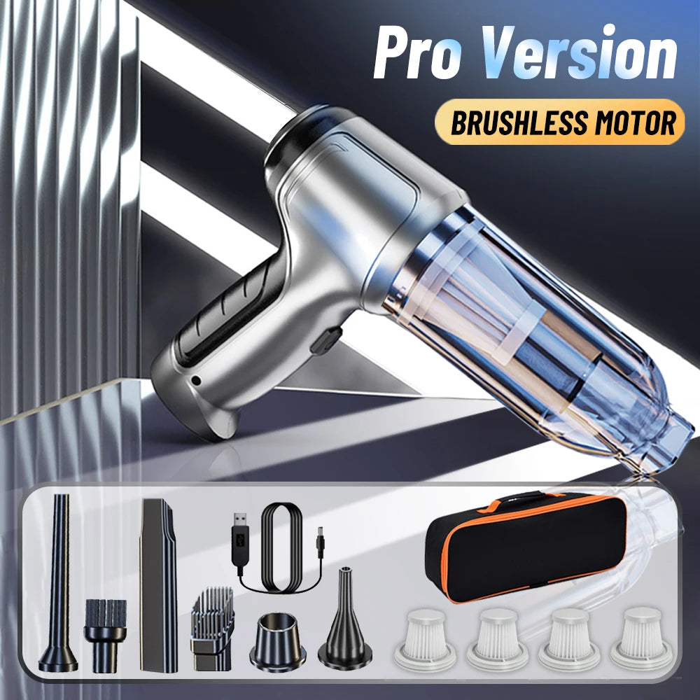 Car Vacuum Cleaner & Blower 2-in-1 Wireless 95000PA Handheld - TradixPro
