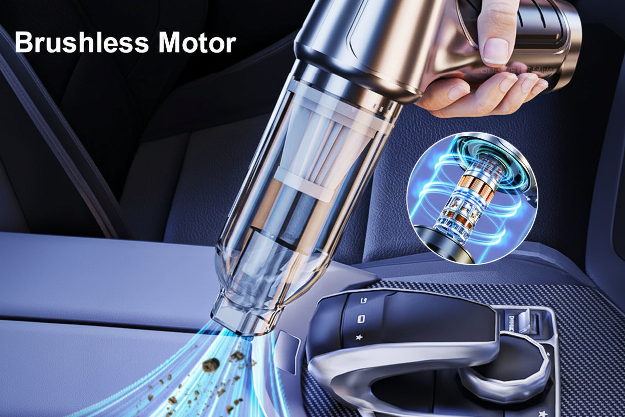Car Vacuum Cleaner & Blower - 95000PA Suction | Wireless 2-in-1 Portable Handheld - TradixPro