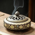 Ceramic Enamel Lotus Incense Burner - TradixPro