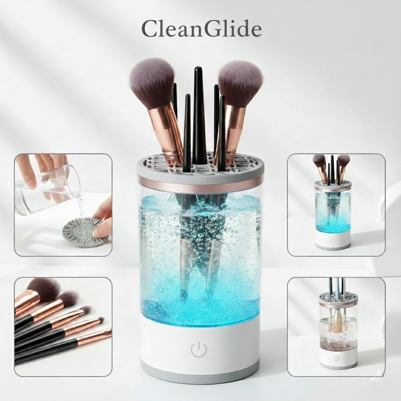 CleanGlide Automatic Makeup Brush Cleaner & Dryer | Deep Cleaning for Clearer Skin - TradixPro