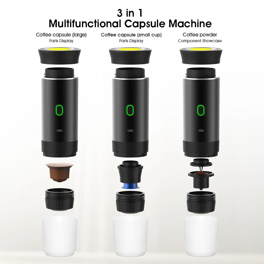 CoffeePeak Ultra-Fast Portable Coffee Maker | 2-in-1 Espresso & Fresh Brew - TradixPro