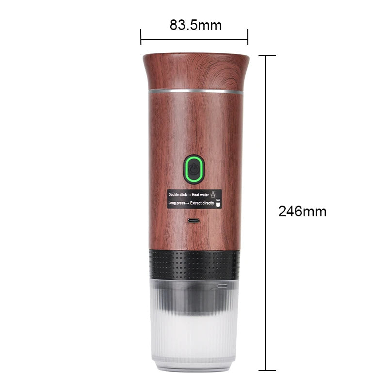 CoffeePeak Ultra-Fast Portable Coffee Maker | 2-in-1 Espresso & Fresh Brew - TradixPro