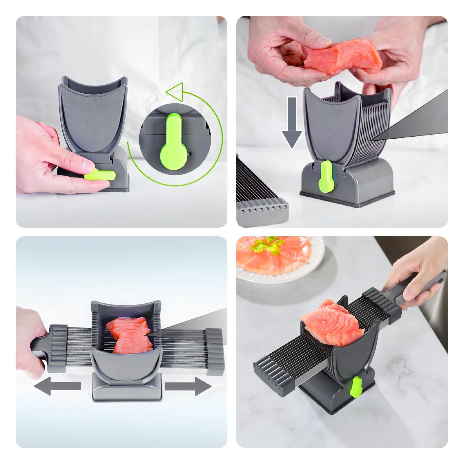 Commercial Grade Electric Meat Slicer – Precision Control - TradixPro