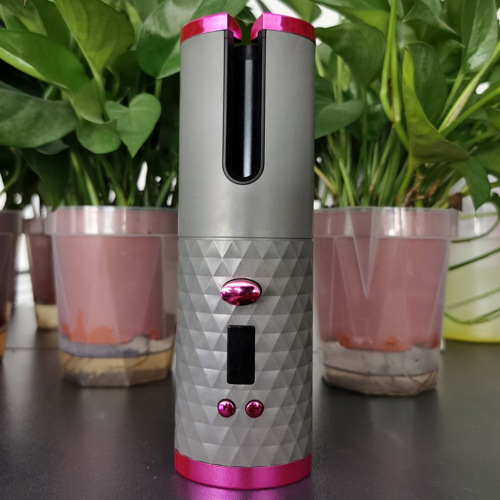 Cordless Hair Curler - Rechargeable Auto Curling Iron with Power Bank - TradixPro