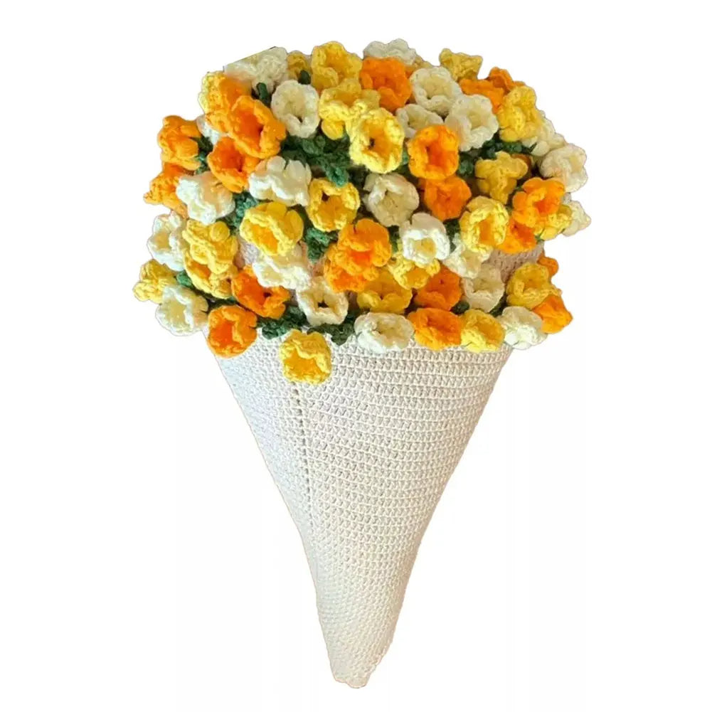 Crochet Rose Bouquet Blanket - Handmade Flower Throw Blanket - TradixPro