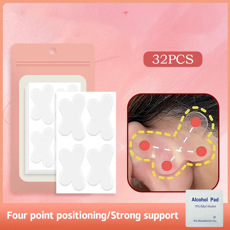 Discreet Ear Support Adhesive Patches - Waterproof & Hypoallergenic - TradixPro