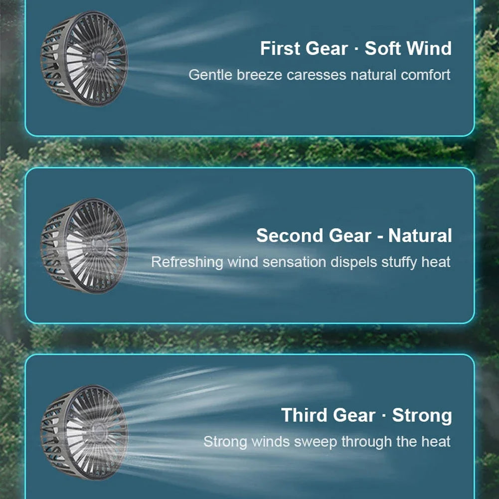 Dual-Head Fan for Car Seats - TradixPro