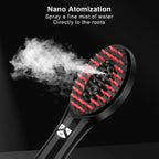 EMS Electric Scalp Massage Comb - LED Light Therapy & Nano Mist Sprayer - TradixPro
