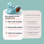 EMS Neck Relaxation Massager - 6-Speed Heat & Vibration for Comfort - TradixPro