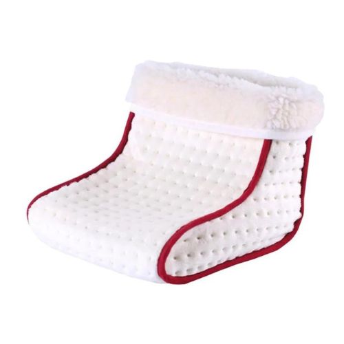 Electric Foot Warmer - Heated Plush Slipper Massager for Cozy Winter Feet - TradixPro