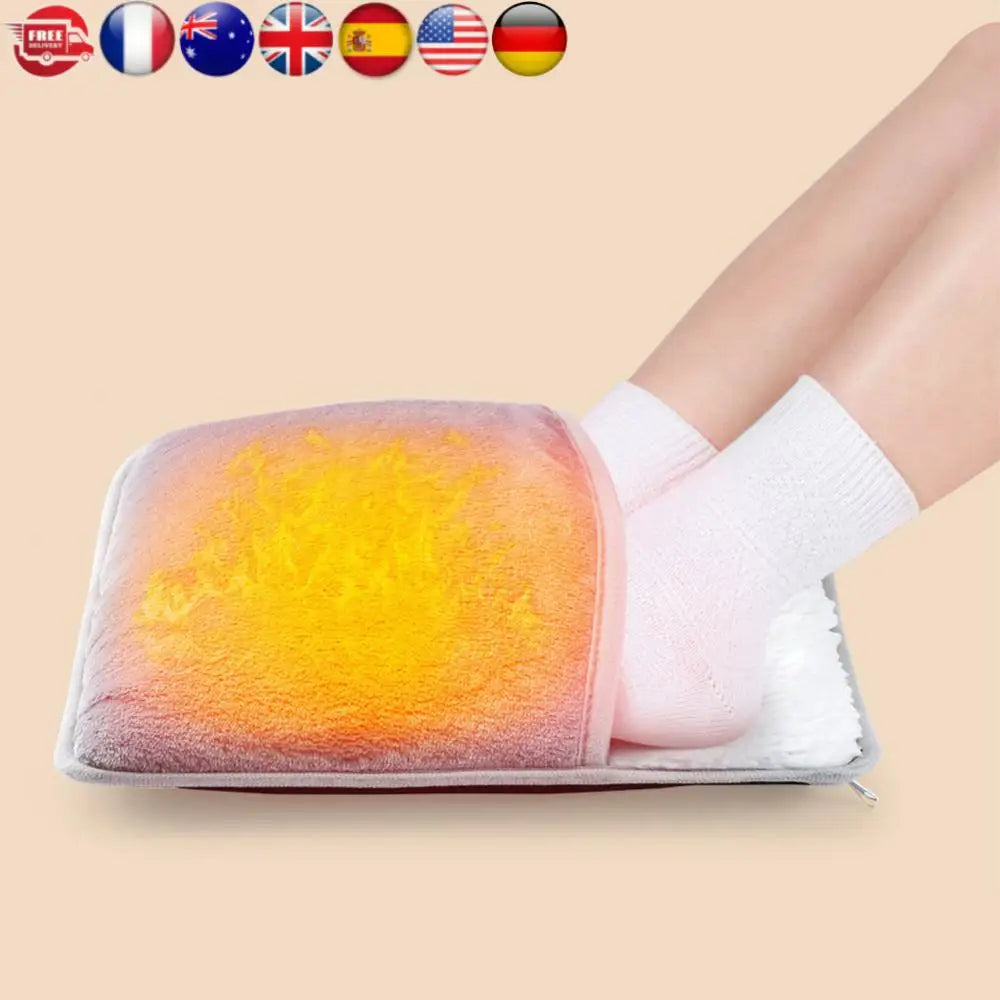 Electric Foot Warmer Heating Pad - 6 Heat Settings | Auto Shut-Off Timer - TradixPro