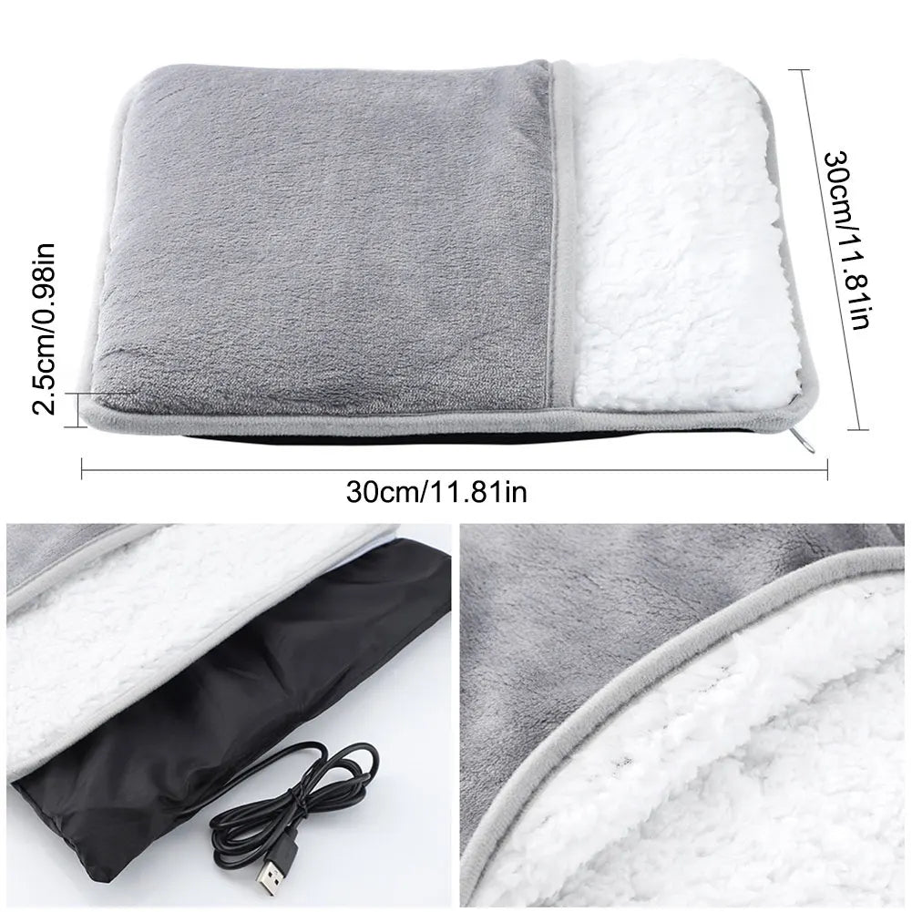 Electric Foot Warmer Heating Pad - 6 Heat Settings | Auto Shut-Off Timer - TradixPro
