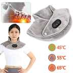 Electric Heated Neck & Shoulder Wrap - USB Vibration Massage Therapy Pad - TradixPro