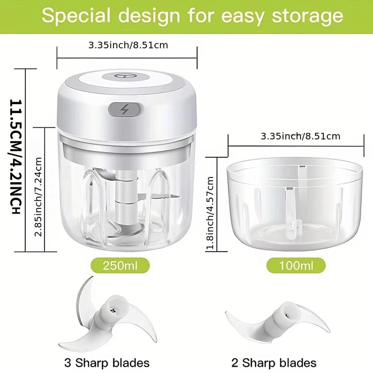 Electric Kitchen Food Chopper - TradixPro