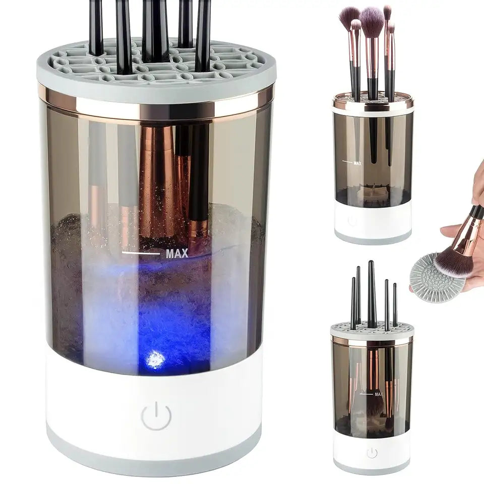 Electric Makeup Brush Cleaner & Dryer - Deep Clean for Clearer Skin in Seconds - TradixPro