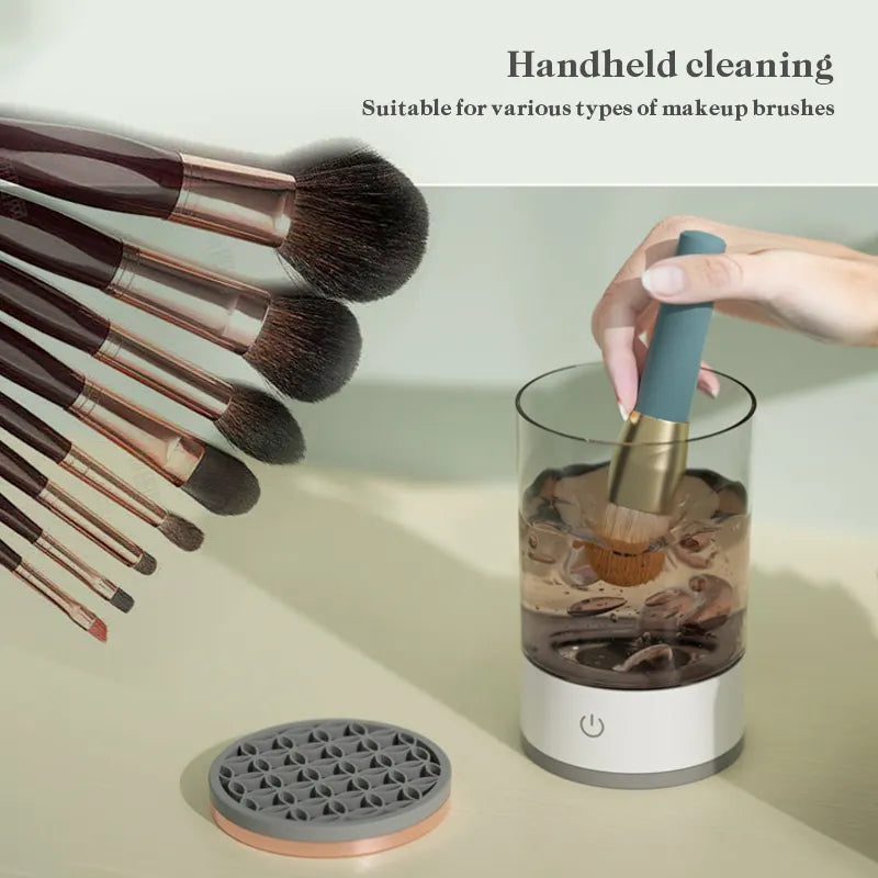 Electric Makeup Brush Cleaner & Dryer - Deep Clean for Clearer Skin in Seconds - TradixPro