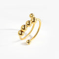 Elegant Spinning Fidget Ring - Adjustable Crystal Copper Ring - TradixPro