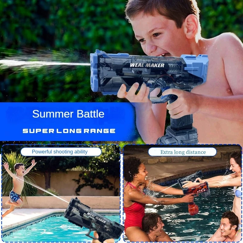 Firing Electric Water Gun - Automatic Blaster Toy for Outdoor Summer Fun - TradixPro