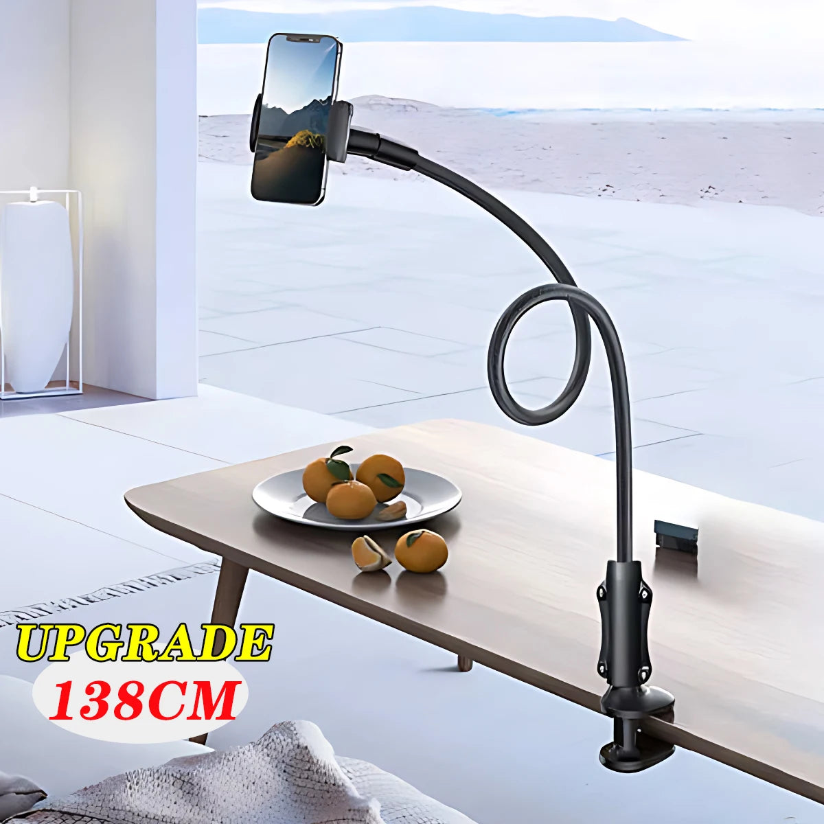Flexible Gooseneck Phone Clip Holder 138cm - Universal Hands-Free Stand - TradixPro