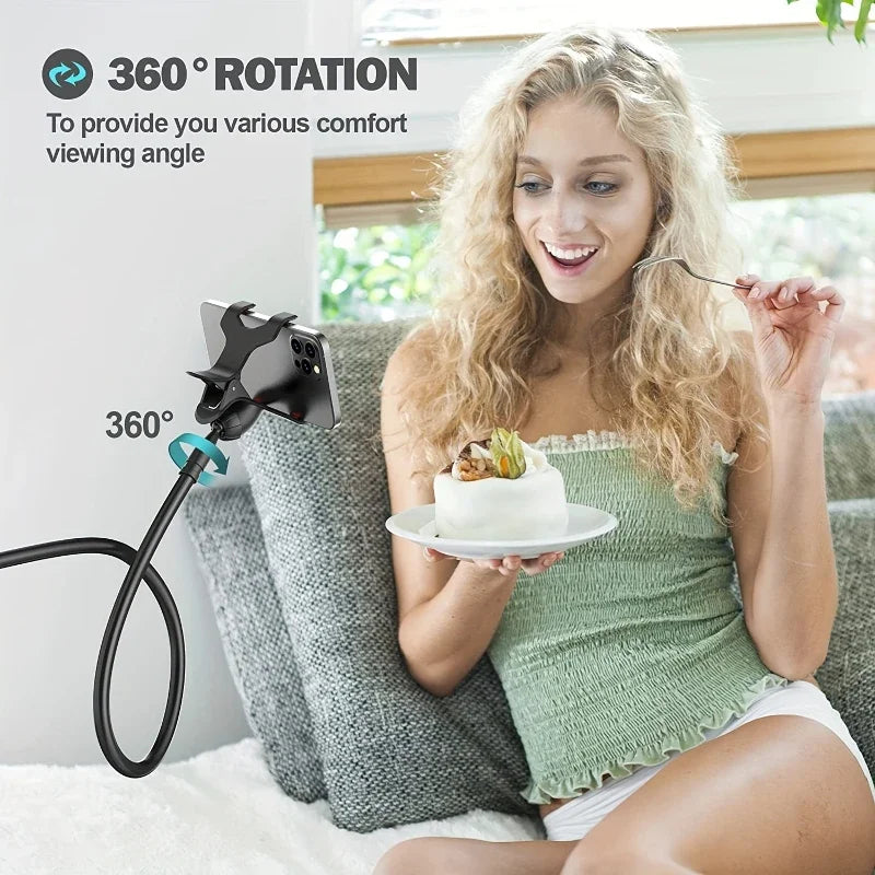 Flexible Gooseneck Phone Clip Holder 138cm - Universal Hands-Free Stand - TradixPro