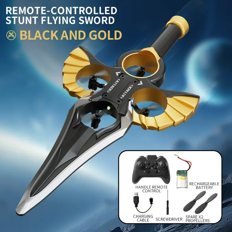 Flying Sword Drone - LED Light Up Hovering Boomerang Toy for Kids & Adults - TradixPro